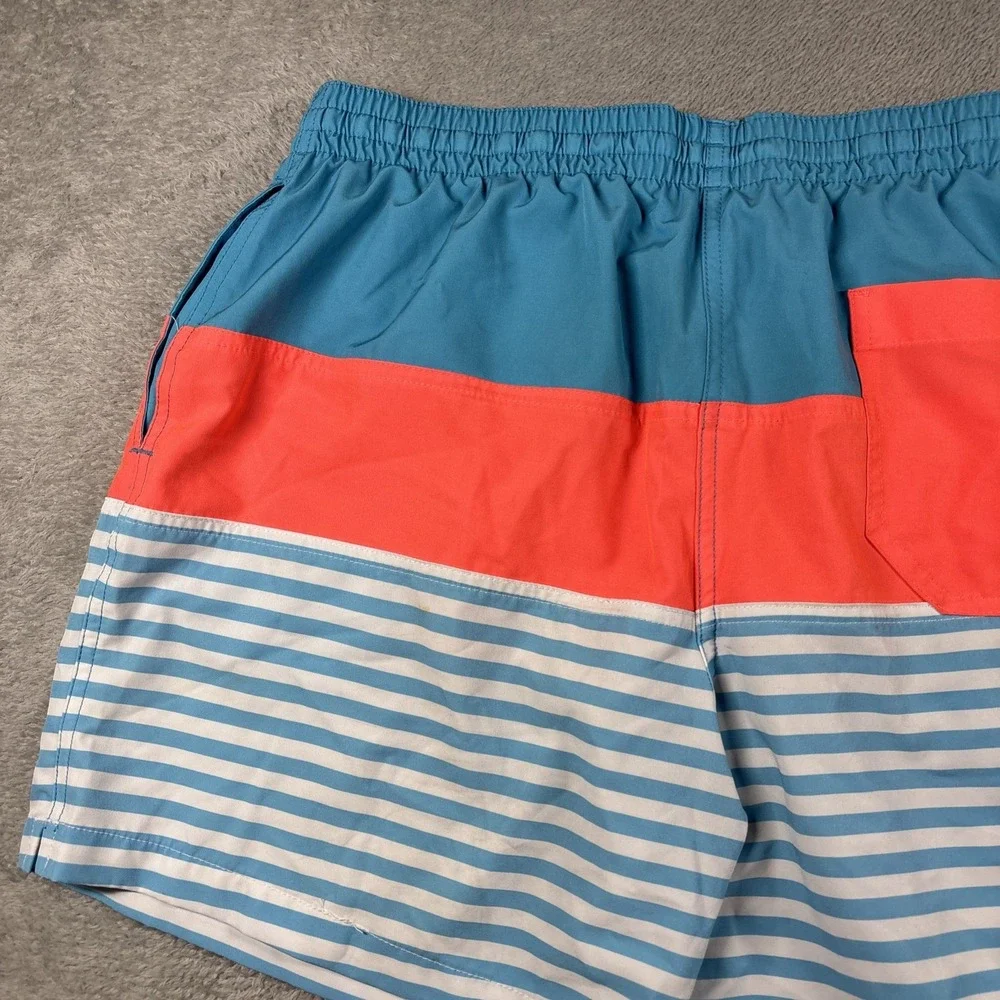 Chubbies Striped Swim Shorts Orange/Blue 5.5